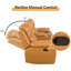 Canapé inclinable 69 po en cuir Vegan-1873966245