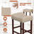 Upholstered Counter Stool with Solid Wood Frame-1151415210-1151415211