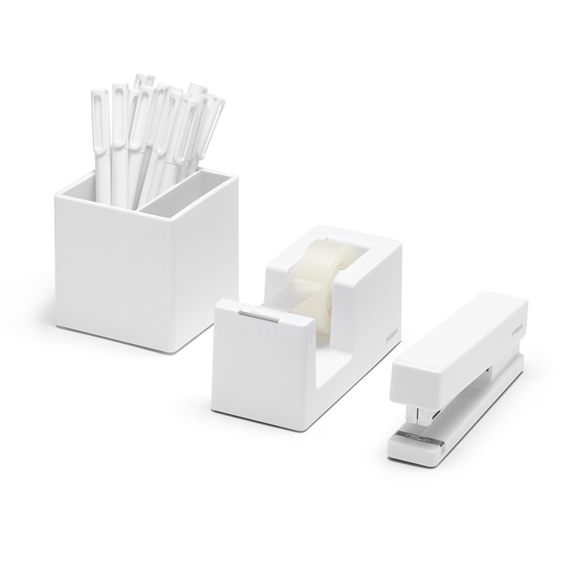 Plastic Desk Pad, White
