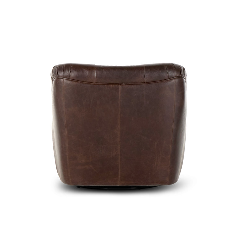 Farley Swivel Tufted Slipper Chair