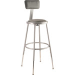 6400 Series Backed Adjustable Height Ergonomic Lab Stool Footring