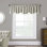 Linen Scalloped 60'' Window Valance