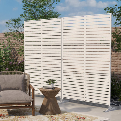 Panneau de clôture en métal 76 po x 47,2 po Stanaford