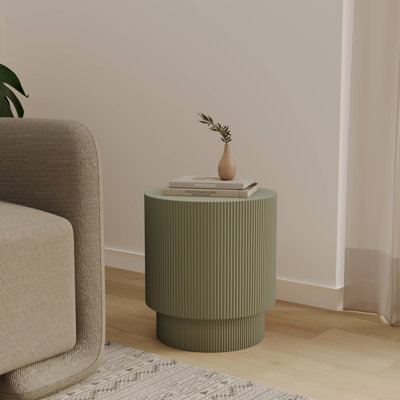 Table d'appoint ronde en fibre de 14 po Biddlesden