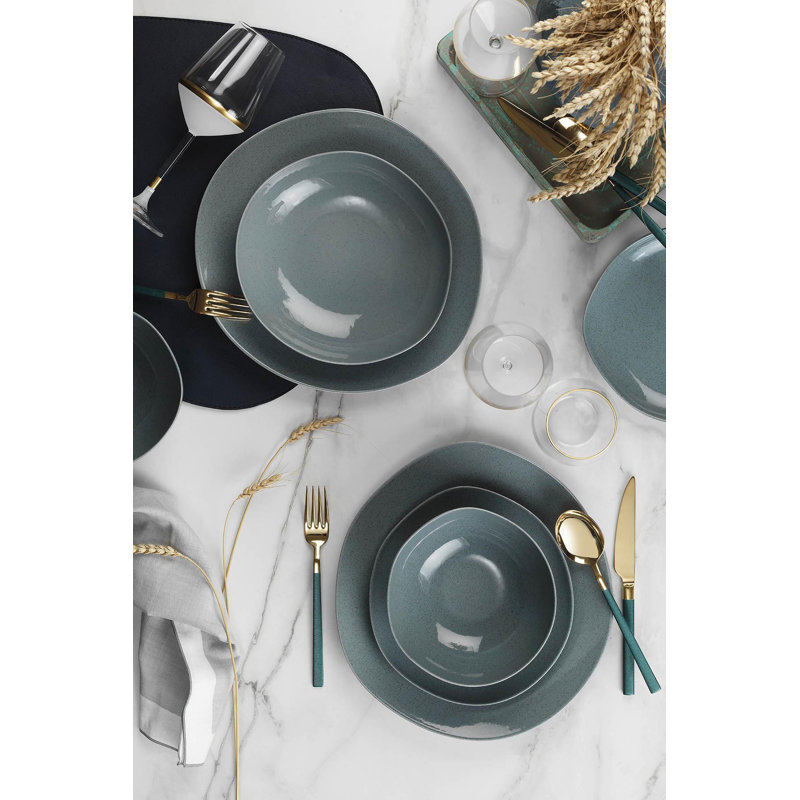 24 Pieces 100% Porcelain Dinner Set