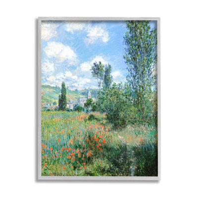 " Classic Field Flowers Rural Impressionist " by Lettered And Lined Painting Print
