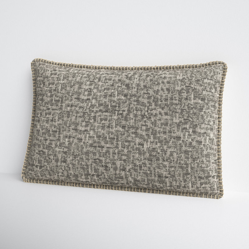 Peridot Lumbar Pillow Cover, Gray