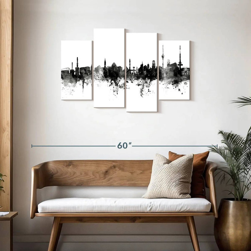 Sireci Stuttgart Germany Skyline I, 27" H x 43" W