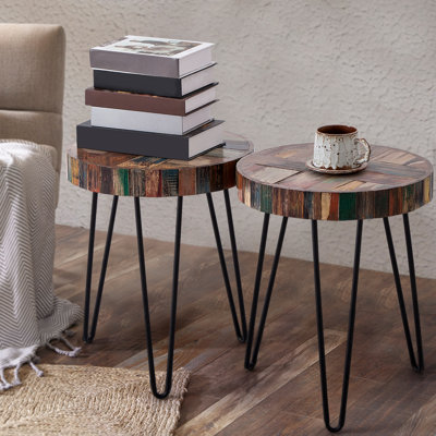 Parkman Solid Wood Top End Table