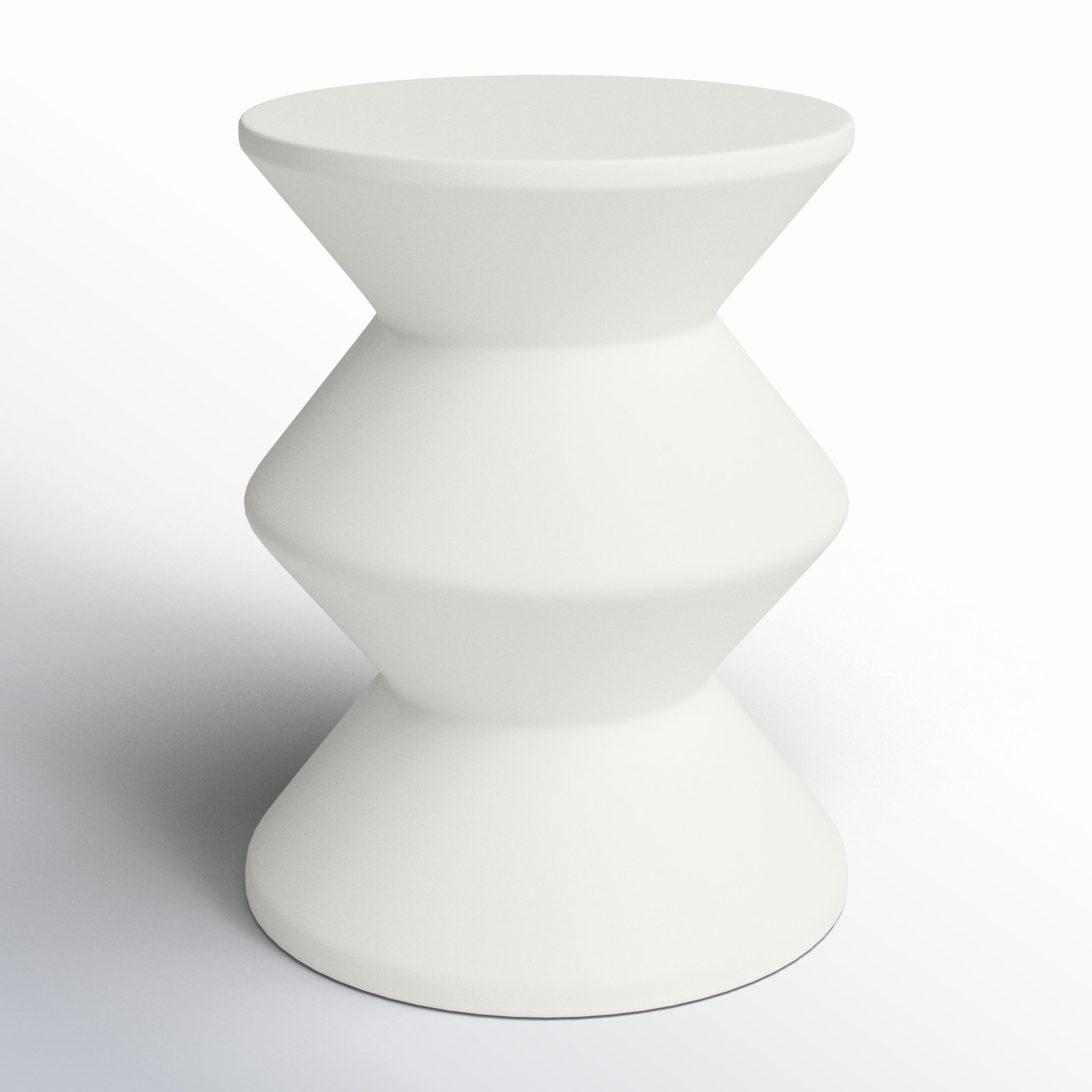 Isiah 14" End Table, White