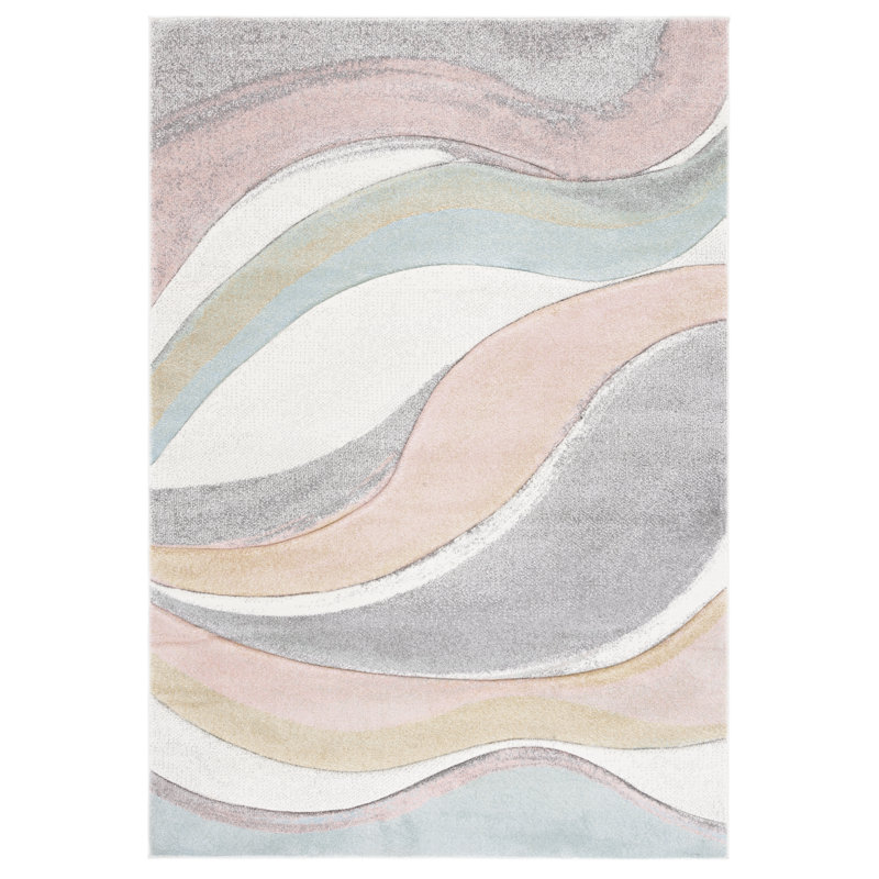 Akia Abstract Area Rug, Rectangle 79 x 152 cm