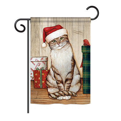 Drapeau de jardin Aztavur Christmas Kitty