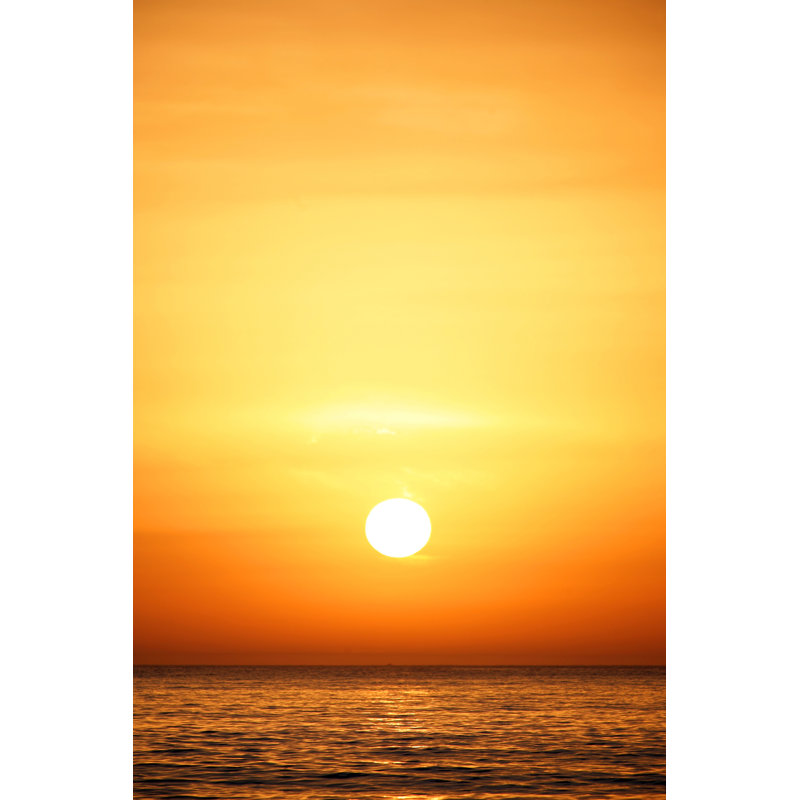 Sunset by Peeterv - Wrapped Canvas Print, 122cm H x 81cm W