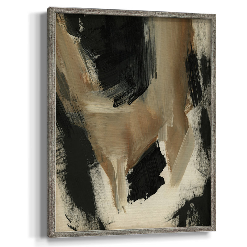 «Baked Paintstrokes II», reproduction encadrée - bois massif, H 11 po x l 9 po
