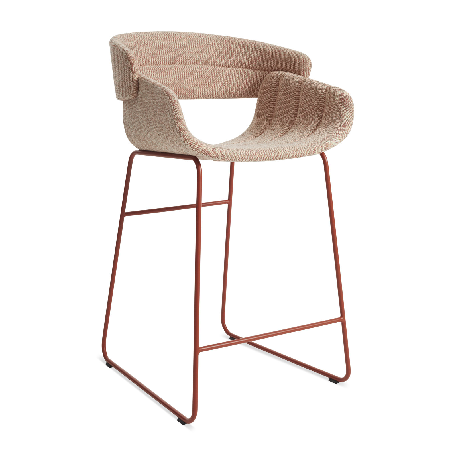 Racer Bar and Counter Stool, Tait Tomato Crossweave, Counter Stool (25" Seat Height)