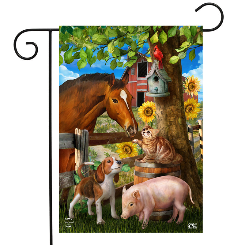 Making Friends Garden Flag