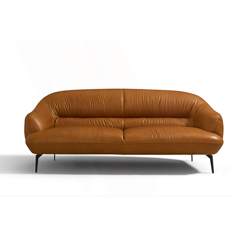 Causeuse moderne avec coussins en mousse et pieds en métal