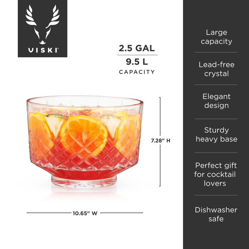 Bol à poinçonner Viski Admiral, ensemble de 1, 2,5 gallons, Viski