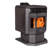 2400 Square Feet Direct Vent Freestanding Wood Pellets Stove with Blower and with Adjustable Thermostat