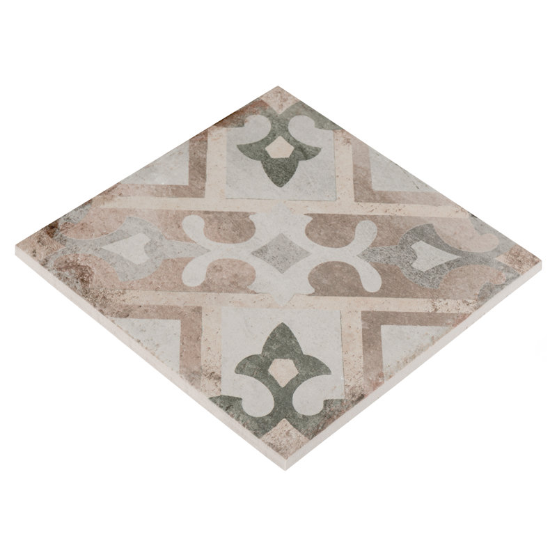 DAnticatto Decor 9" x 9" Porcelain Patterned Wall & Floor Tile