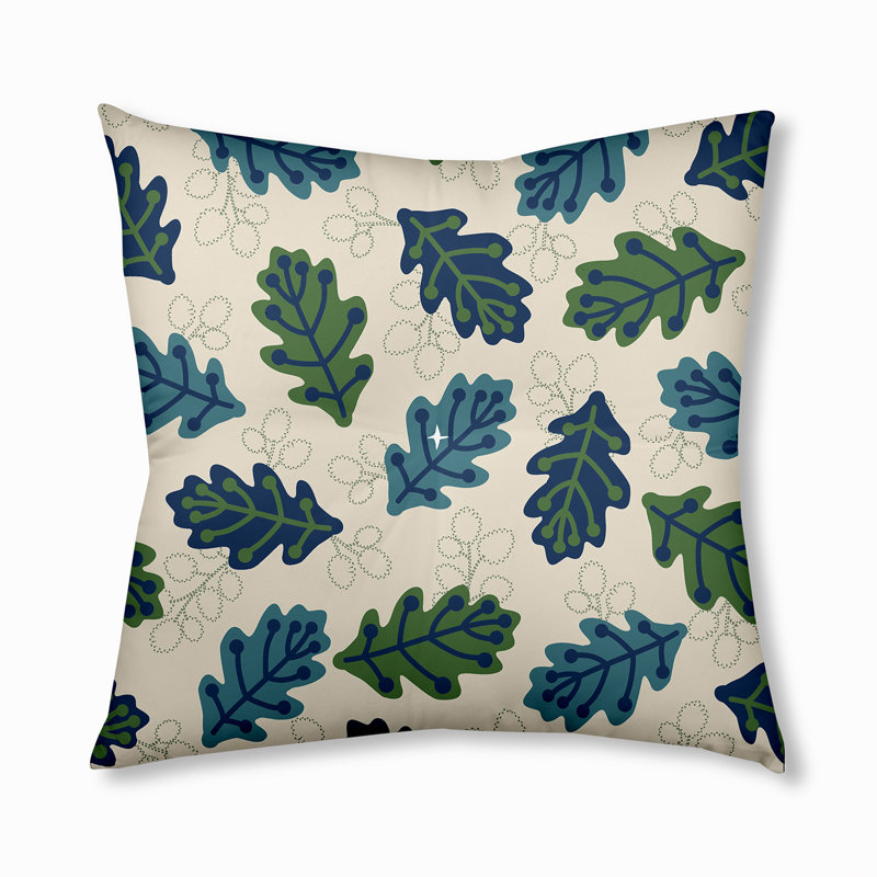 Coussin 335_Retro Leaves, 30 po x 30 po