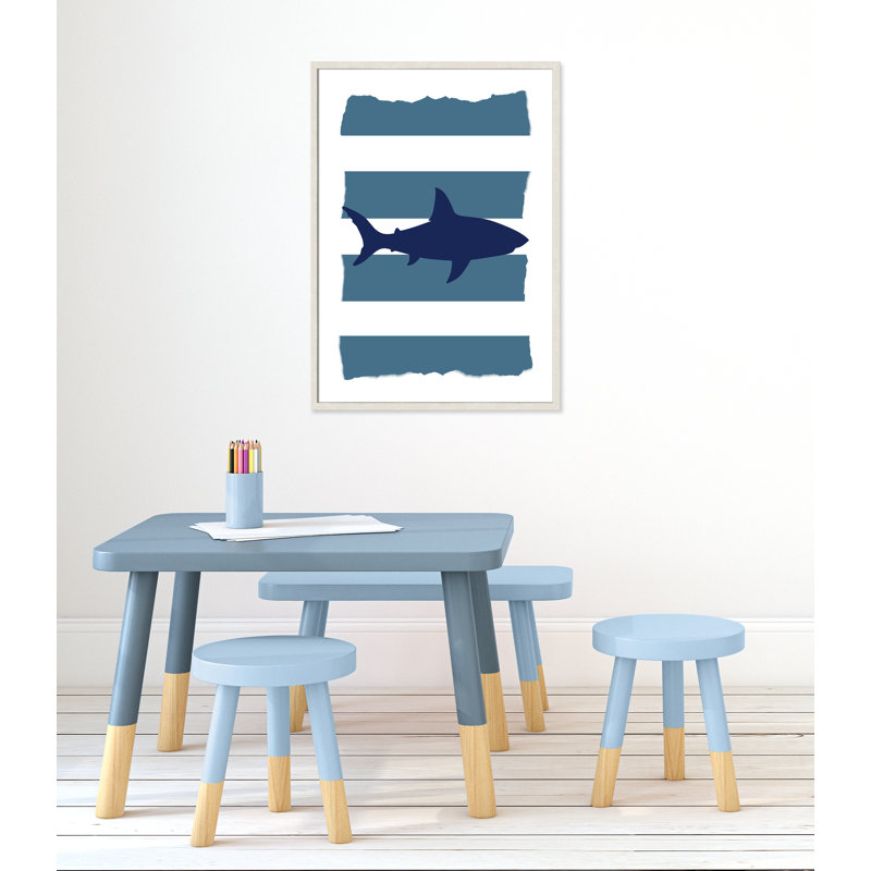 Adhésif décoratif 1 pi Wild One, H 34,5 po x l 24,5 po x P 1,18 po, Encadré de boîte à grain de bois blanc