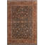 Tapis noir / brun / rouge en laine noué à la main à motif oriental 9 pi 2 po x 12 pi 3 po Roby