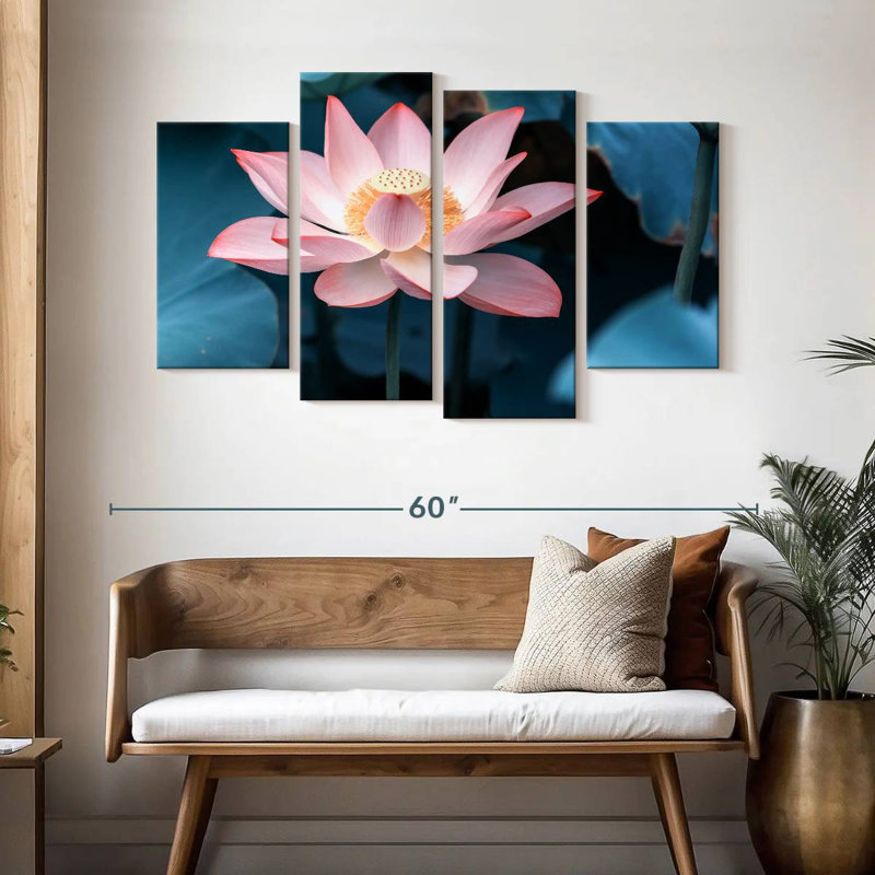 Harnek minuit lotus, H 32 po x l 52 po