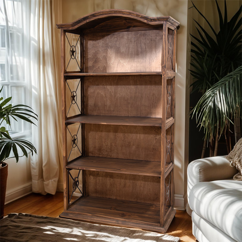 Bibliothèque 40 "avec étoiles en fer Medio, Brun
