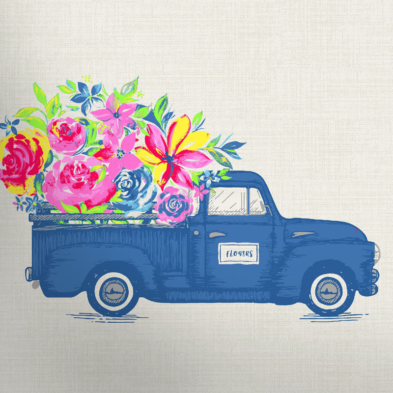 14" x 14" Outdoor Throw Pillow, White Car