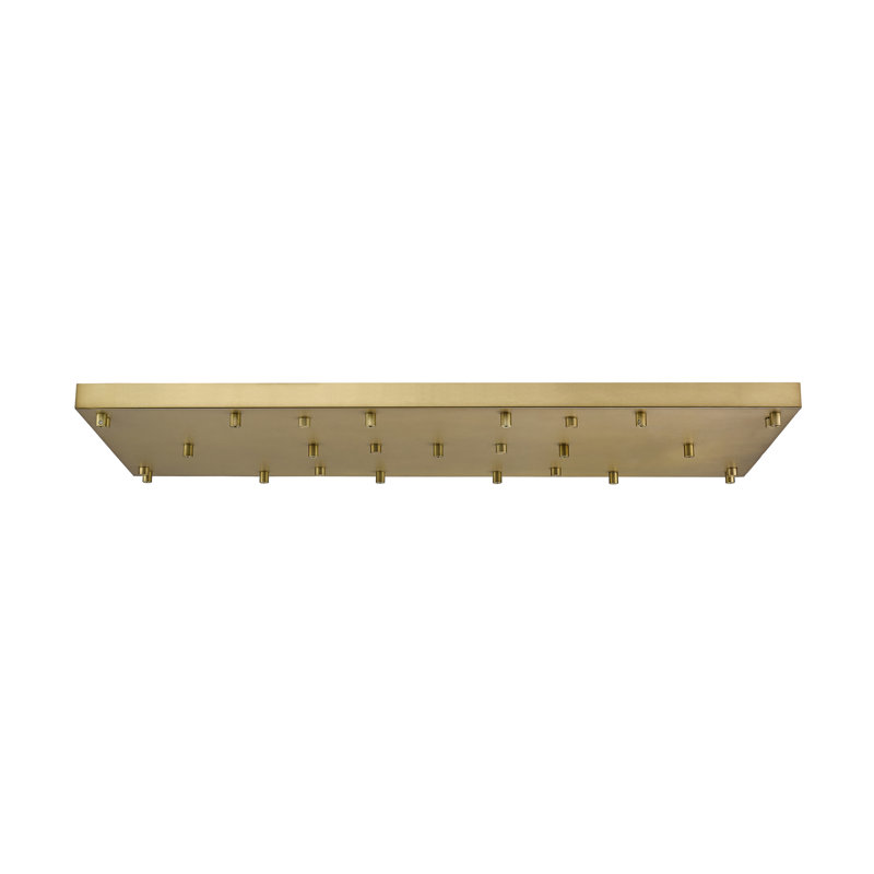 17 Port Multi Point Canopy, Rubbed Brass