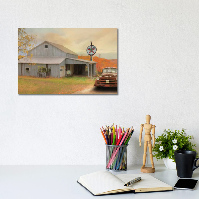 The Old Station by Lori Deiter - Print on Canvas, Wrapped Canvas, 20.32cm H x 30.48cm W x 1.91cm D