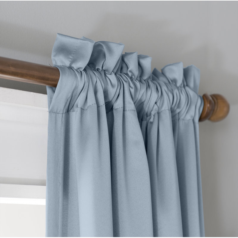 Thermal Room Darkening Curtain Panel, Vintage Blue, 1, 54" W x 84" L