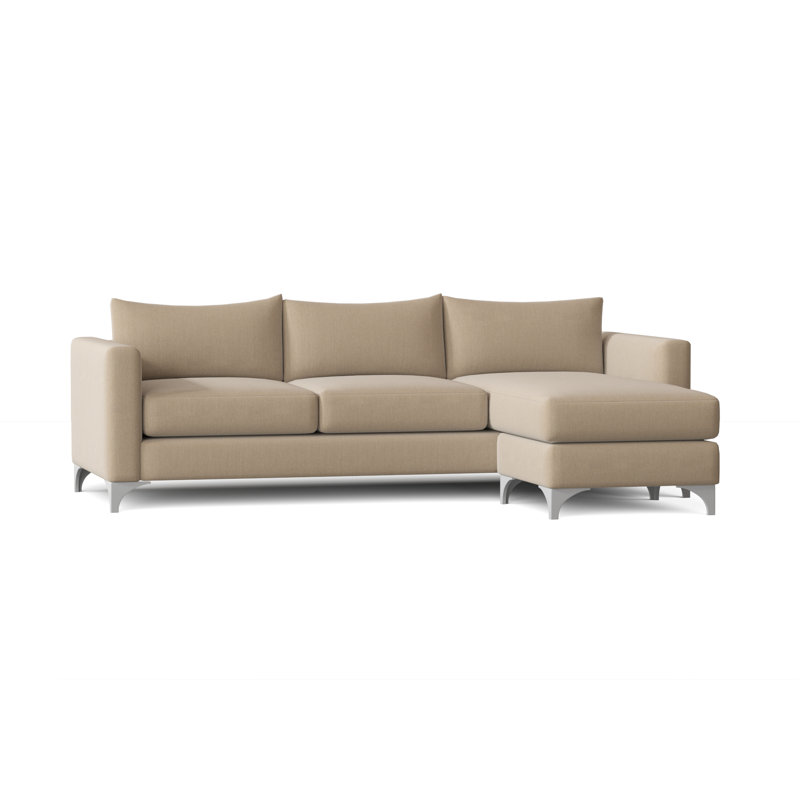 Canapé et chaise longue réversible avec repose-pieds de 87 po Vess, Faon Peyton