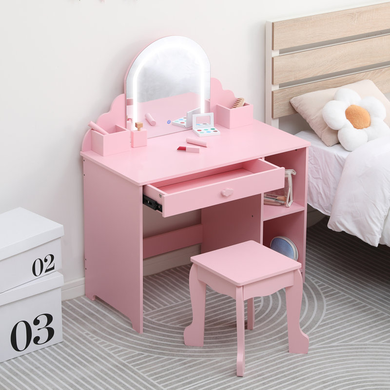 Dressing Table, Pink