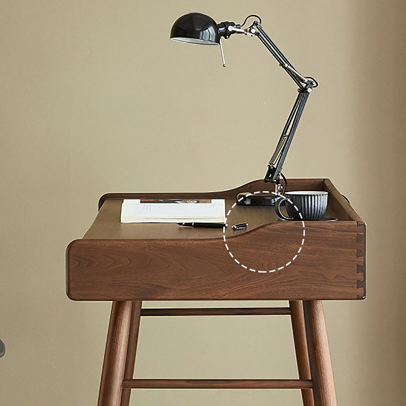Bureau en bois massif avec tiroir Nordic, H 31,7 po x l 55,1 po x P 24 po