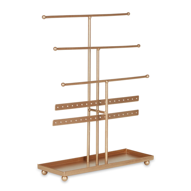 Metal Jewelry Stand, Bronze