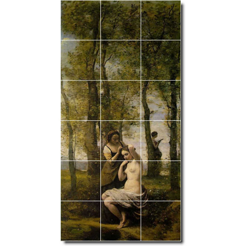 Carreau de peinture murale en céramique 24 po x 48 po 8 po x 8 po, Country 02087