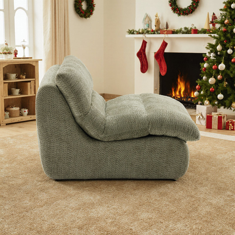 Fauteuil d'appoint ergonomique Modern Modern, Vert