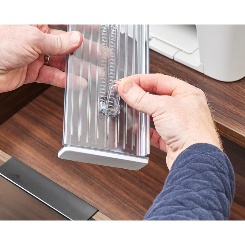 iDesign Plastic Adjustable Deep Drawer Dividers - Set of 8 - Clear