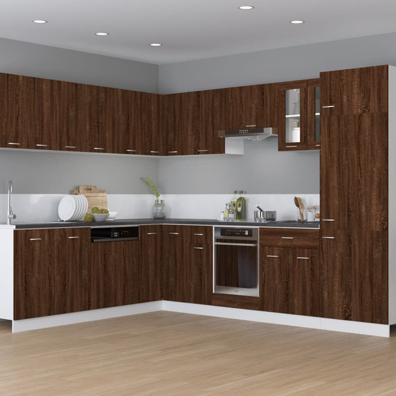 Kiryll Cabinet Riga 60x46x81.5 cm Engineered Wood, Brown/Oak