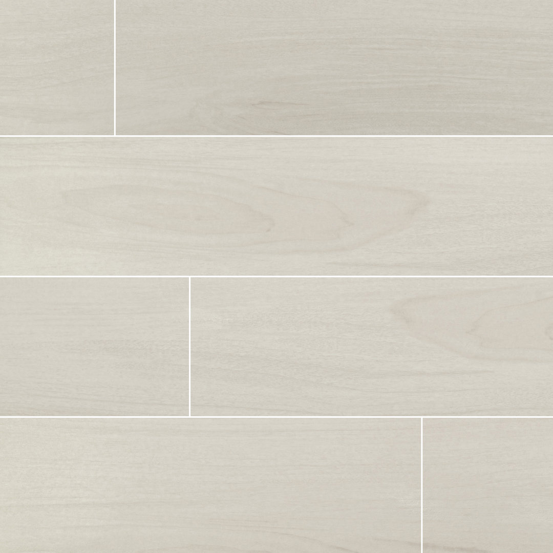 Brenwick 10 in. x 40 in. Matte Porcelain Wood Look Floor and Wall Tile Ackland 