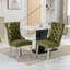 Chaises de salle à manger modernes en velours, chaise de salle à manger rembourrée capitonnée avec anneau de traction, chaises d'appoint d'appoint pour le salon-426622424-426622425-414852714