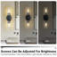2-light Dimmable Crystal Wall Sconce