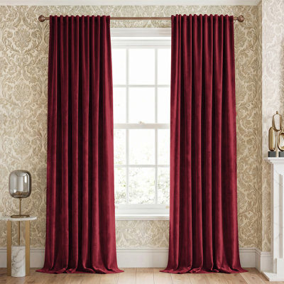 Rideaux occultants en velours pour salon, rideaux thermiques de luxe pour chambre, rideaux occultants en velours à pattes de fixation, 2 panneaux