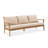 Weslyn 5-Person Solid Wood Patio Conversation Set-1841487848