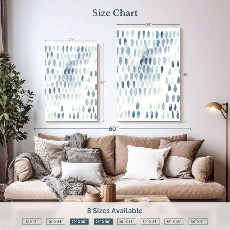 Avery Spots Pattern, 36" H x 24" W