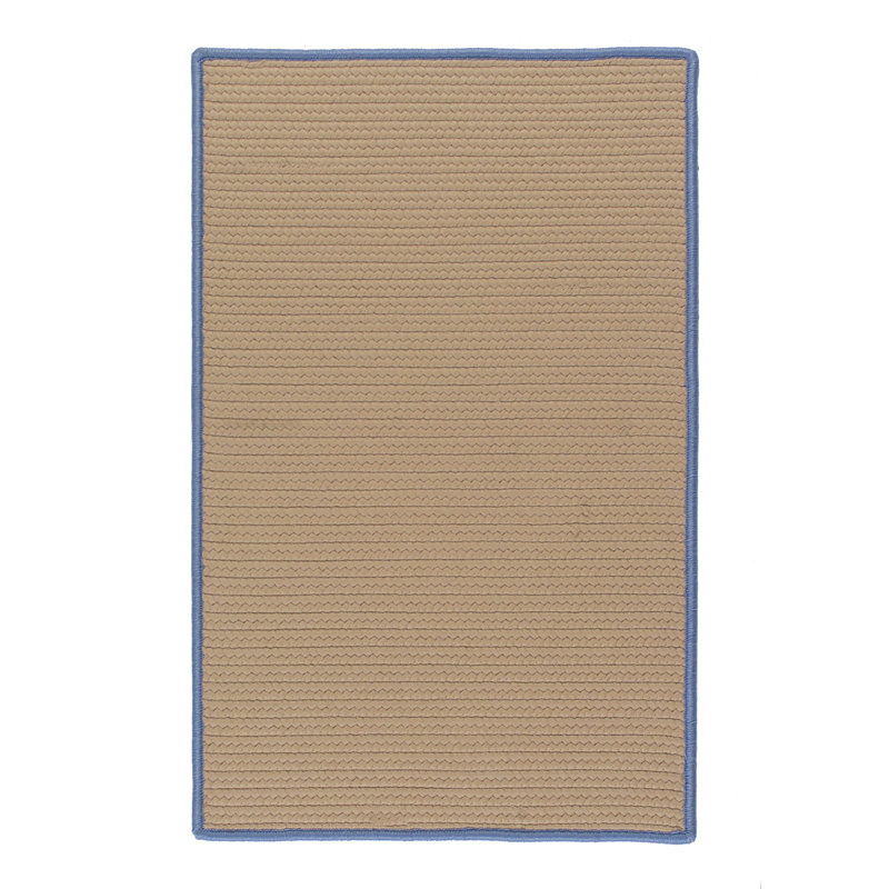 Tapis beige / bleu Moultrie, Rectangle 10 pi x 13 pi