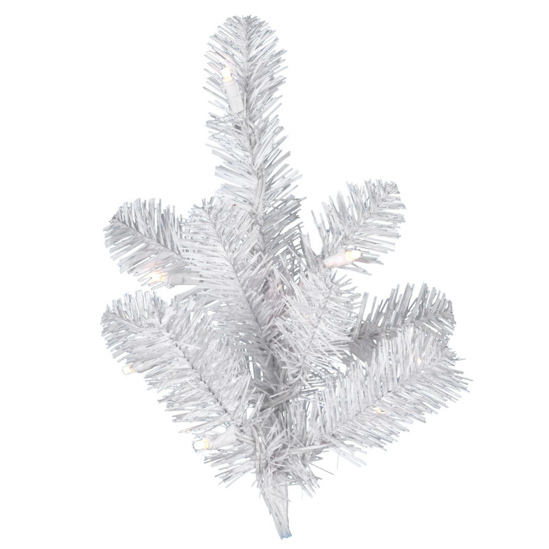 9' Crystal White Spruce Artificial Christmas Tree, 2' H