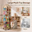  Plush Toy Storage Holder Kids Stuffed Animal Organiser Lockable Wheels